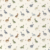 Cotton jersey with cute dinosaurs - cream white