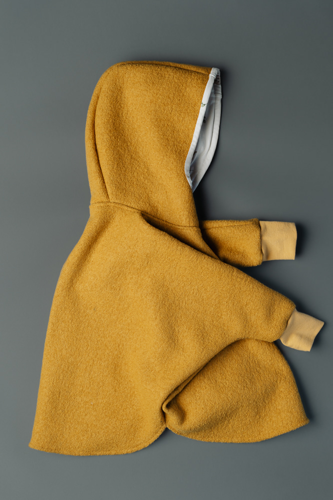Poncho, mustard yellow