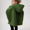 VLT08768 Poncho din lână, olive green