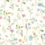 Ribbed jersey, beautiful flower meadow - cream