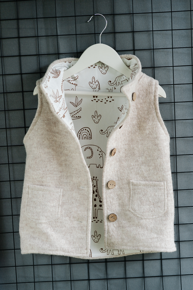 VLT00619 Vestă - lână, cream
