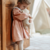 VLT09080.webp Rochiță cu guler - din bumbac prespălat, sand
